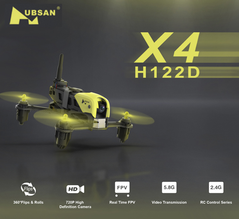 Hubsan H122D X4 Storm 5.8G RC Quadcopter FPV Racing Drone with HV002